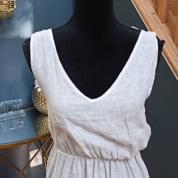 Piazza del tempio linen dress size m - Picture 2 of 5